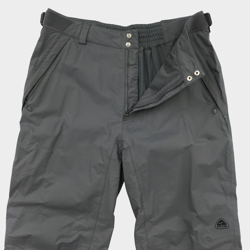 VINTAGE Nike ACG Mens Gray‎ Outer Layer 3 Snowboard Ski Pants Size XL Charcoal
